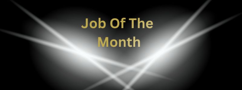 Spotlights shining on wording of Job Of The Month, featured on XCL group website