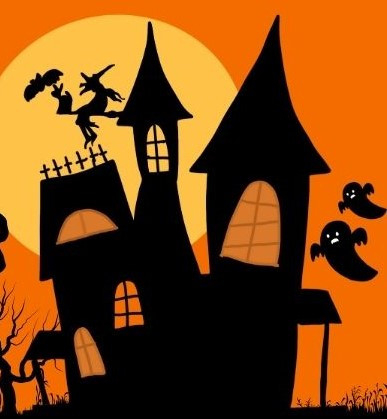 Haunted house halloween themed picture, featured on xcl website