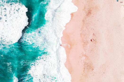 Waves crashing on the beach, summertime.
Featured on the XCL website