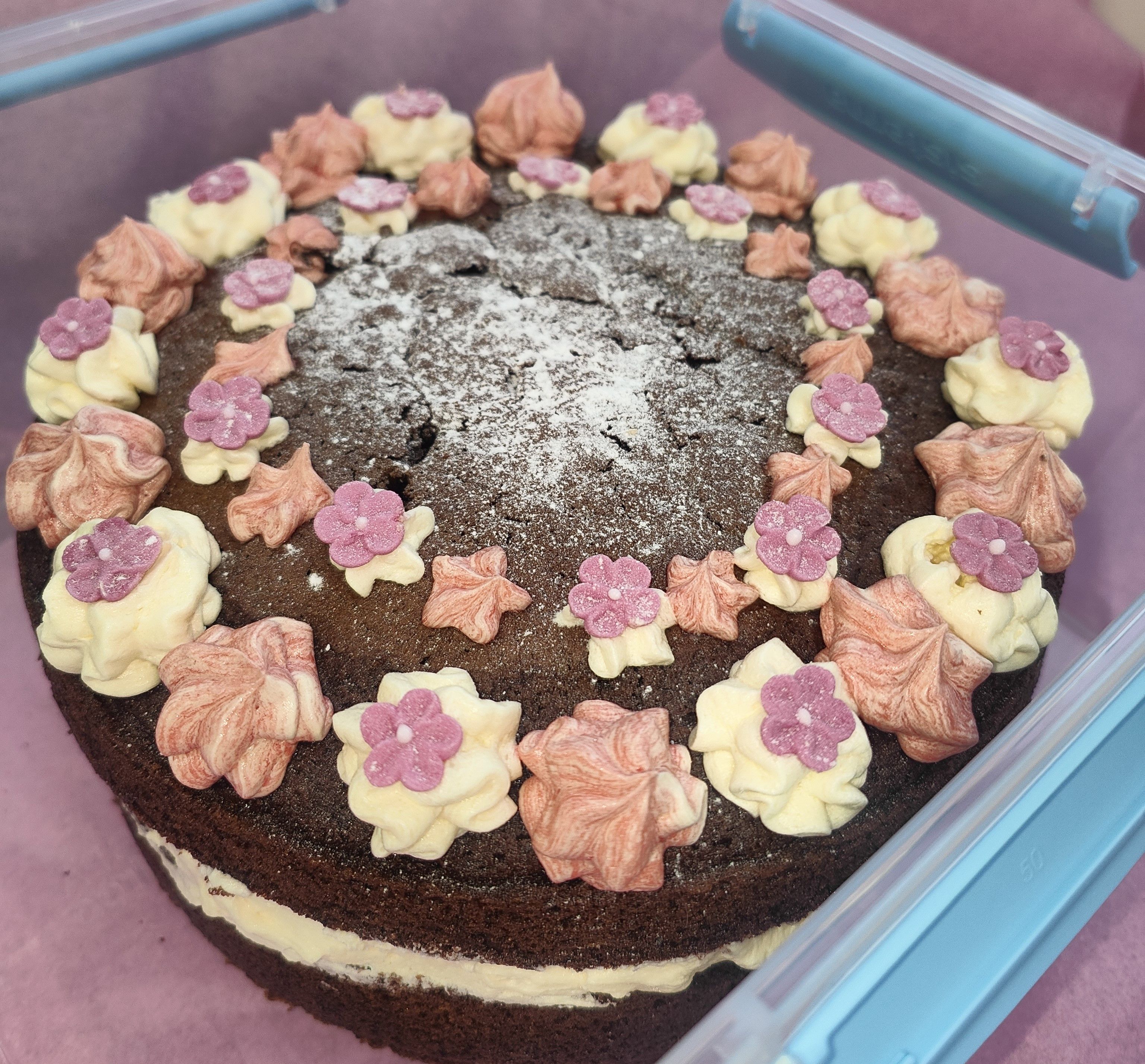 Red Velvet Cake.
Winner of Valentines Bake off